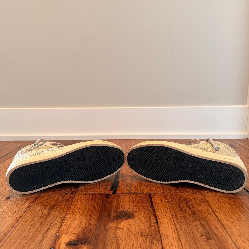 P448 Women's Sneakers - Cream & Brown - Picture 6 of 9